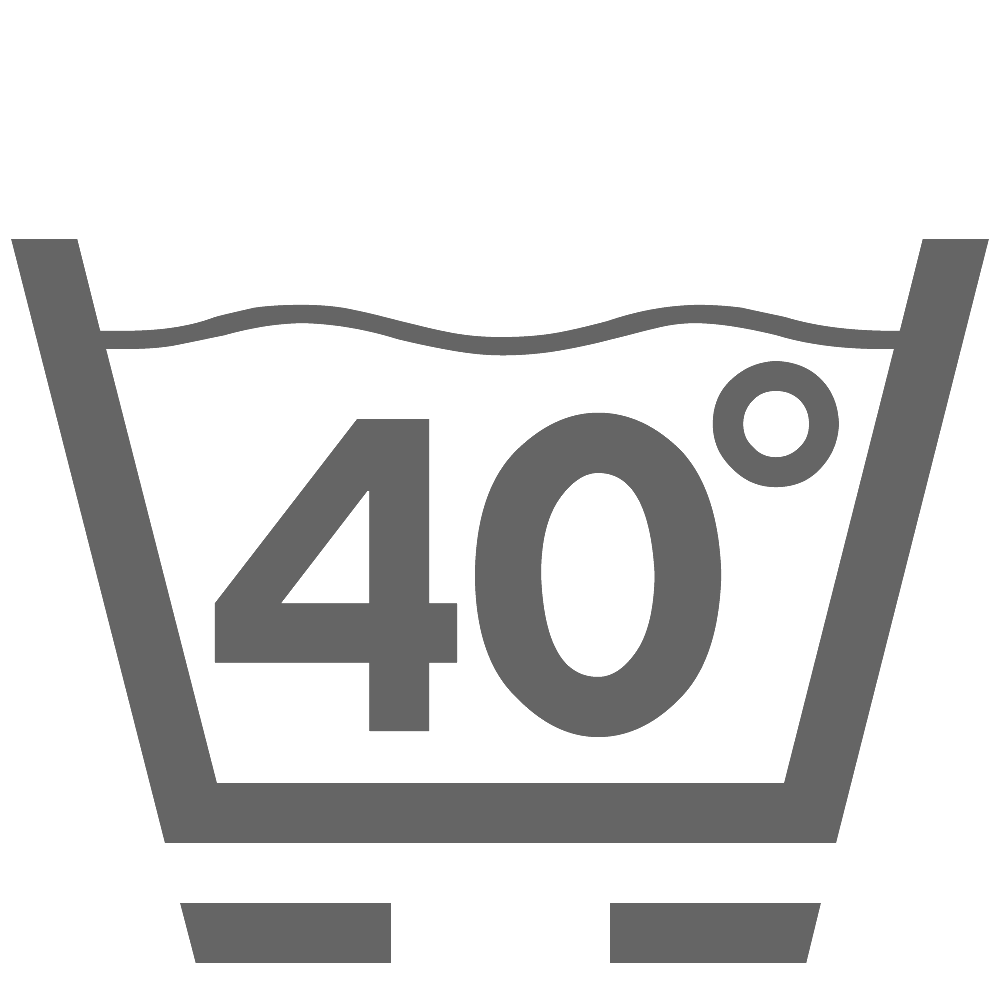 Lavar a 40 ° C (muy suavemente)