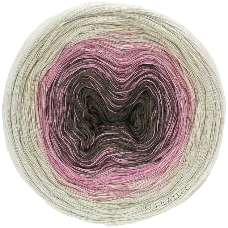Lana Grossa SHADES OF COTTON LINEN | 702-gris delicado/naturaleza/rosa/antracita