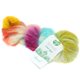 Lana Grossa SILKHAIR Hand-dyed | 609-color crudo/gris claro/azul claro/amarillo/terracota/rojo violeta/gris oscuro