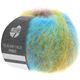 Lana Grossa SILKHAIR HAZE Print | 1212-amarillo mostaza/jade/turquesa/octanaje/gris violeta