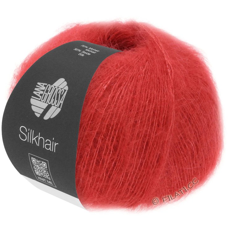 Lana Grossa SILKHAIR | 008-rojo di cereza
