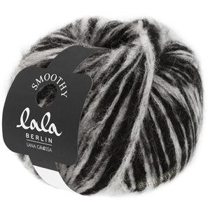 Lana Grossa SMOOTHY (lala BERLIN) | 10-gris/negro