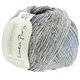 Lana Grossa SOLO LINO Print (Linea Pura) | 154-gris beige/azul claro/jeans/gris oscuro