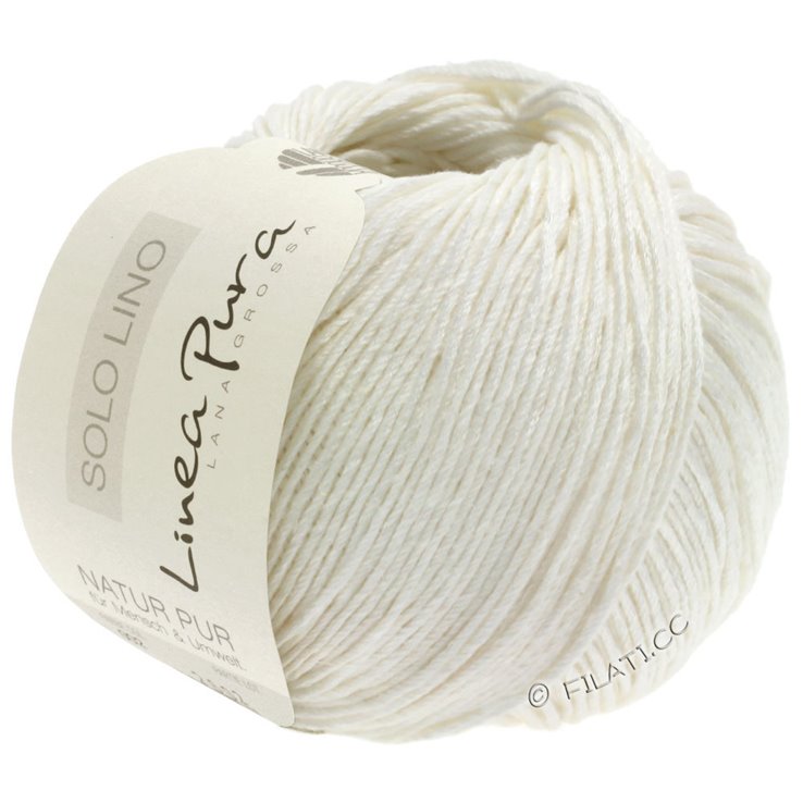 Lana Grossa SOLO LINO (Linea Pura) | 01-blanco