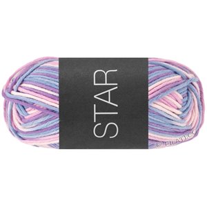 Lana Grossa STAR Print | 360-rosa delicada/azul violeta/violeta/lila