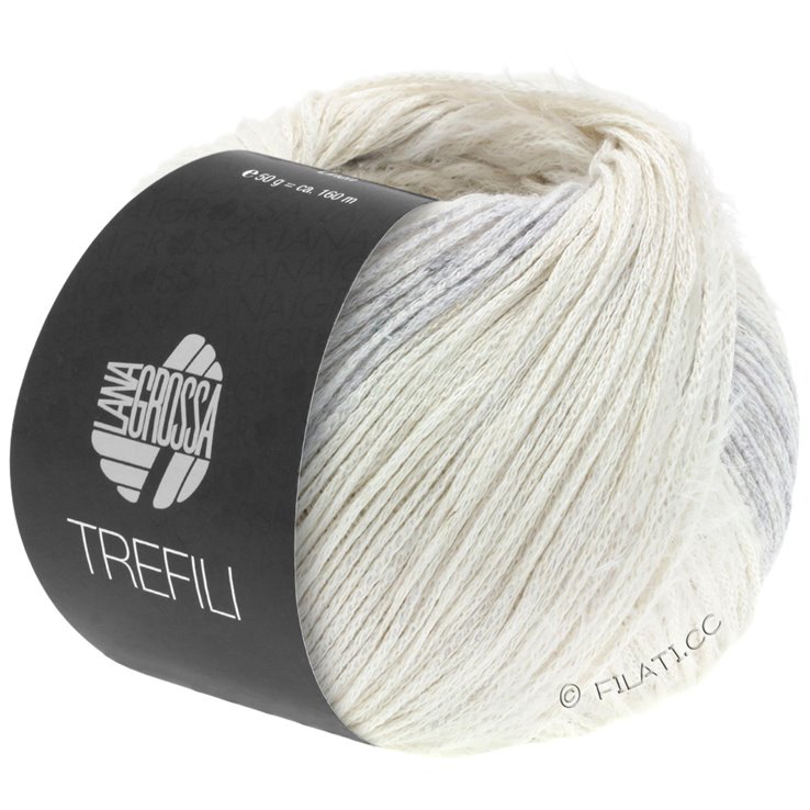 Lana Grossa TREFILI | 01-color crudo/gris plata