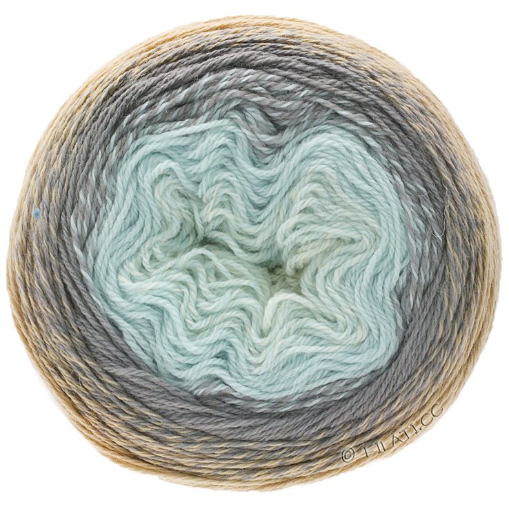 Lana Grossa TWISTED CASHMERINO | 801-color crudo/menta/gris/beige