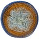 Lana Grossa TWISTED CASHMERINO | 802-color crudo/azul/marrón naranja/azul octanaje