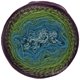 Lana Grossa TWISTED CASHMERINO | 807-gris plata/turquesa/verde amarillento/berenjena