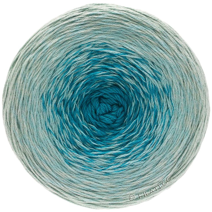 Lana Grossa TWISTED SUMMER SHADES | 1001-gris claro/turquesa/octanaje