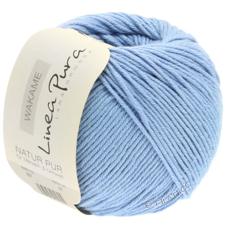 Lana Grossa WAKAME Uni/Print (Linea Pura) | 021-azul claro