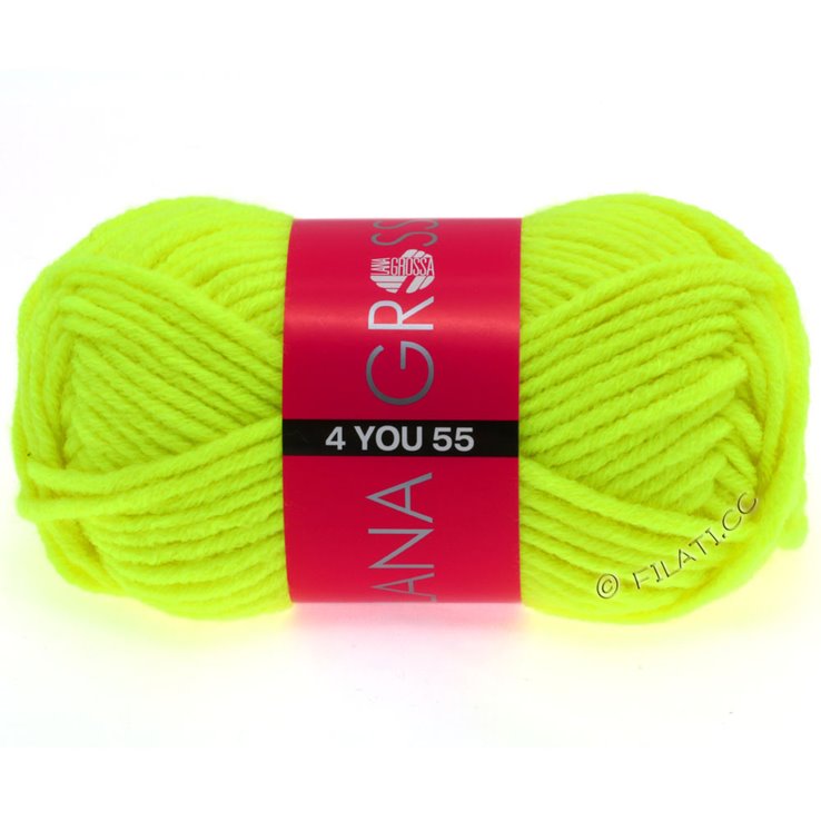 Lana Grossa NEON-4YOU 55 | 501-neón amarillo