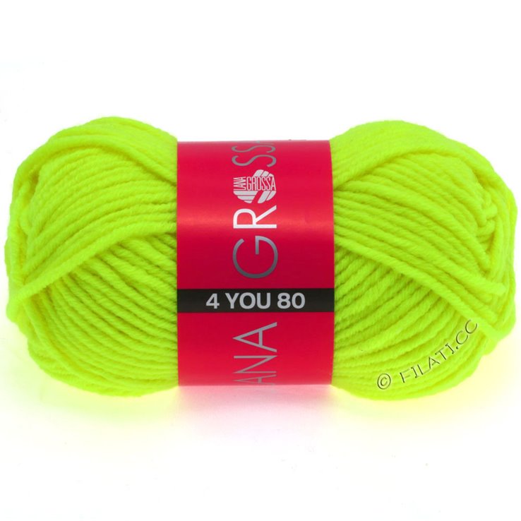 Lana Grossa NEON-4YOU 80 | 801-neón amarillo