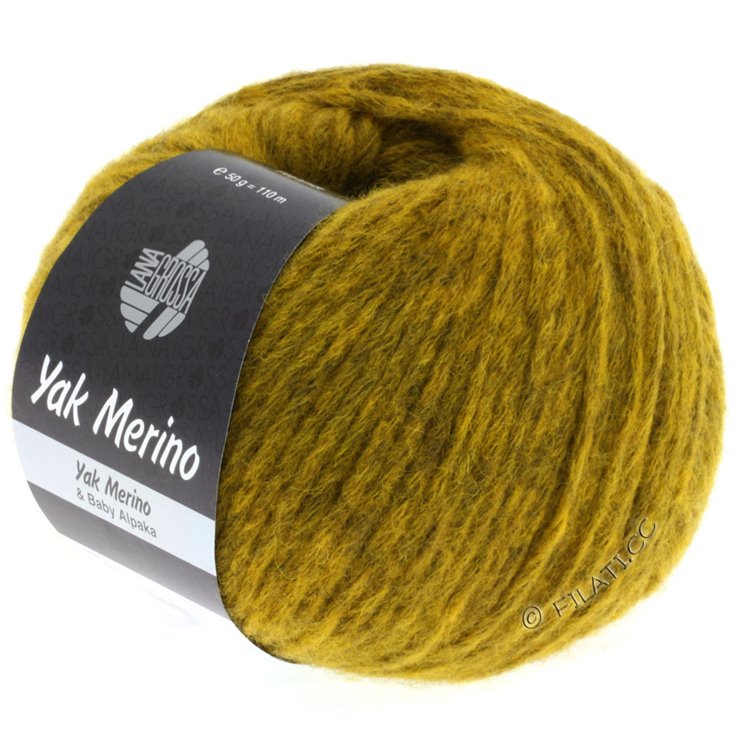 Lana Grossa YAK MERINO | 001-curry mezcla