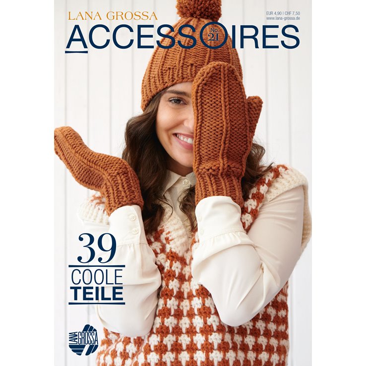 Lana Grossa ACCESSOIRES No. 21 - Revista alemana + instrucciones en inglés de Lana Grossa