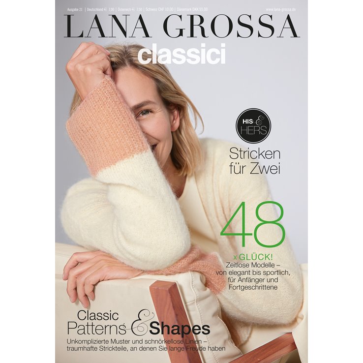 Lana Grossa Classici No. 21 - Revista alemana + instrucciones en francés