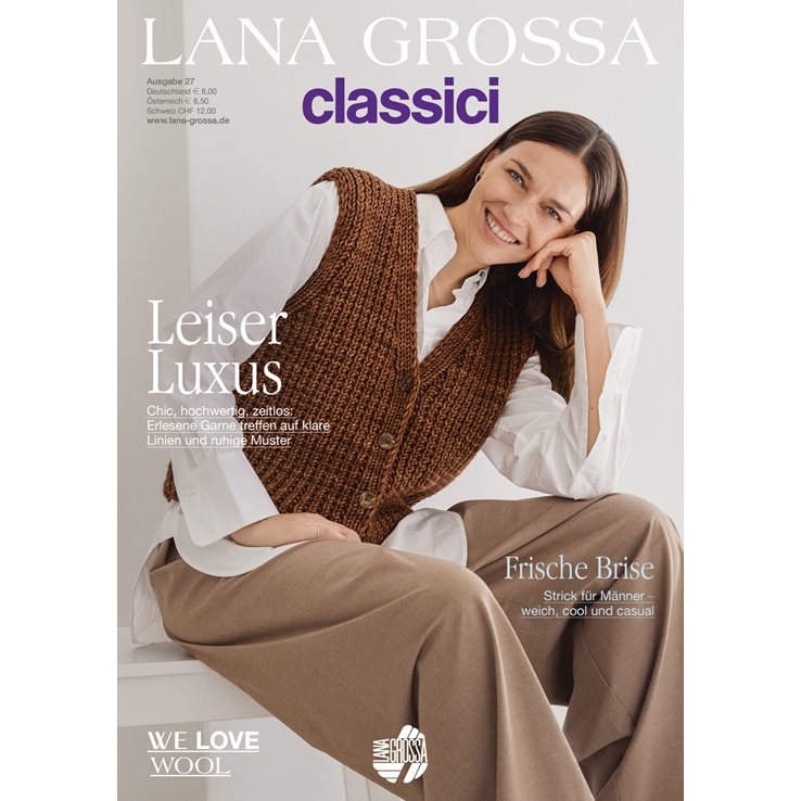 Lana Grossa Classici No. 27 - Revista alemana + instrucciones en francés