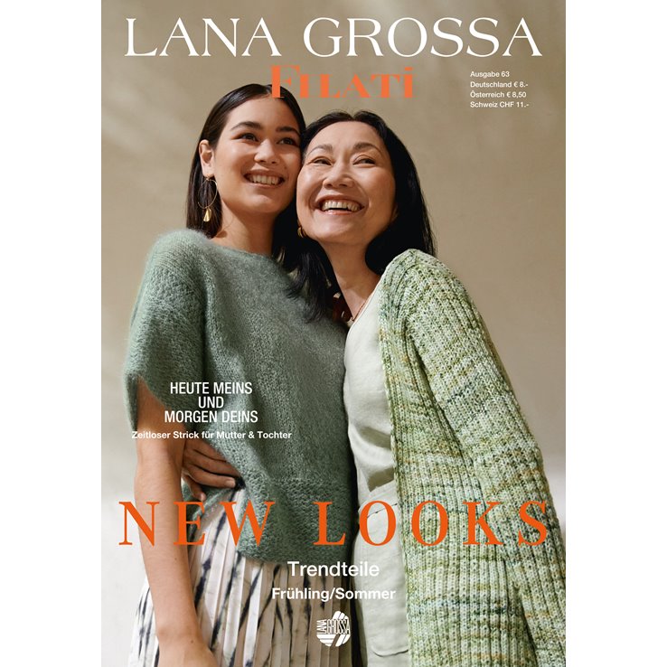 Lana Grossa FILATI No. 63 (Frühjahr/Sommer 2022) - Revista + instrucciones en alemán