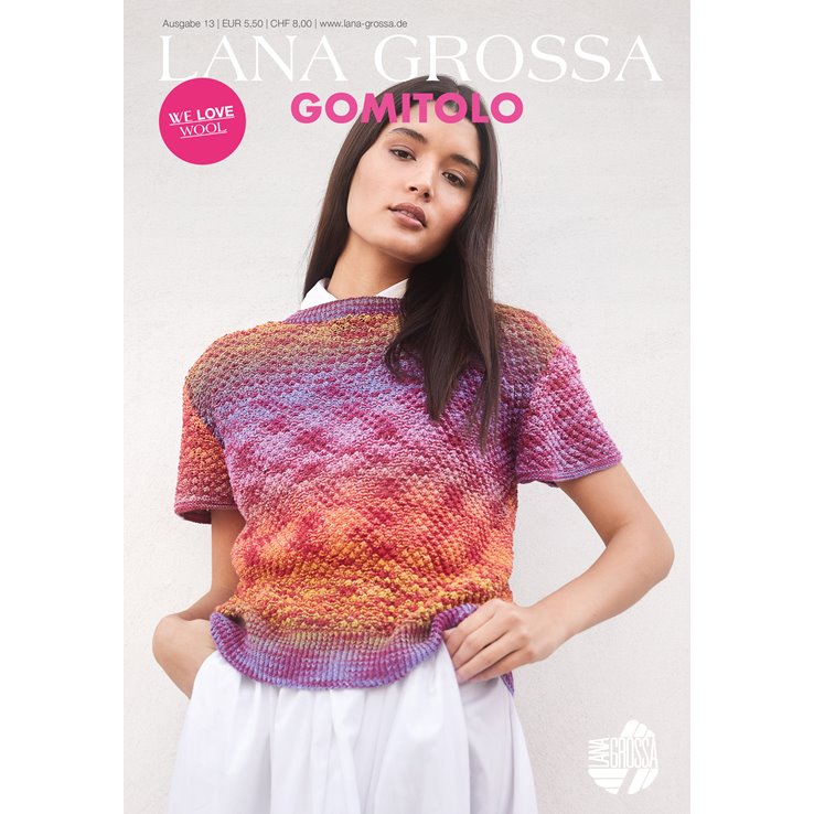 Lana Grossa GOMITOLO No. 13 - Revista alemana + instrucciones en francés