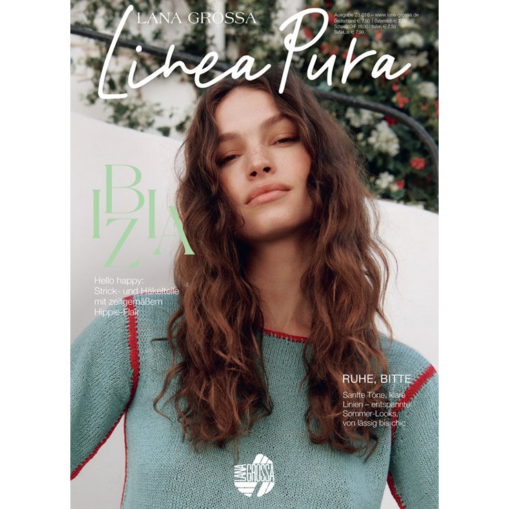 Lana Grossa LINEA PURA No. 16 - Revista alemana + instrucciones en francés