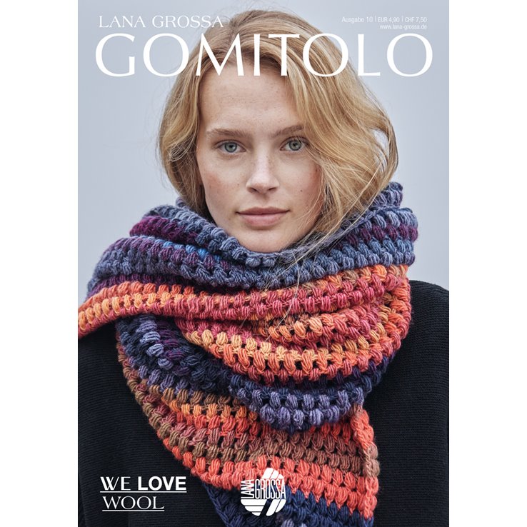 Lana Grossa GOMITOLO No. 10 - Revista alemana + instrucciones en francés