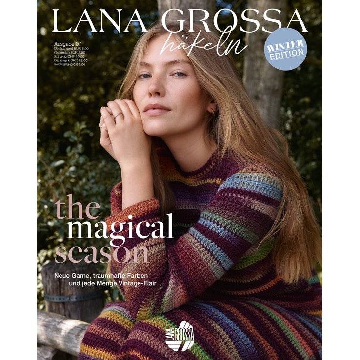 Lana Grossa FILATI Häkeln No. 7 - Revista alemana + instrucciones en francés