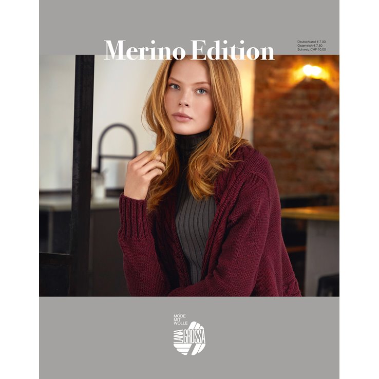 Merino Edition No. 1 - Revista alemana + instrucciones en francés de Lana Grossa