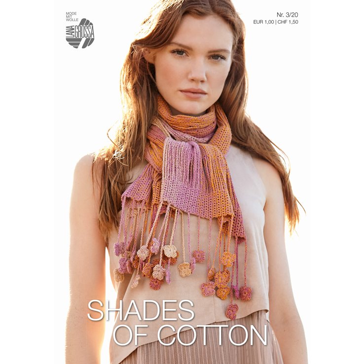 Lana Grossa SHADES OF COTTON Flyer No. 3 - Instrucciones en inglés