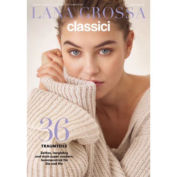 Lana Grossa Classici No. 20 - Revista alemana + instrucciones en inglés