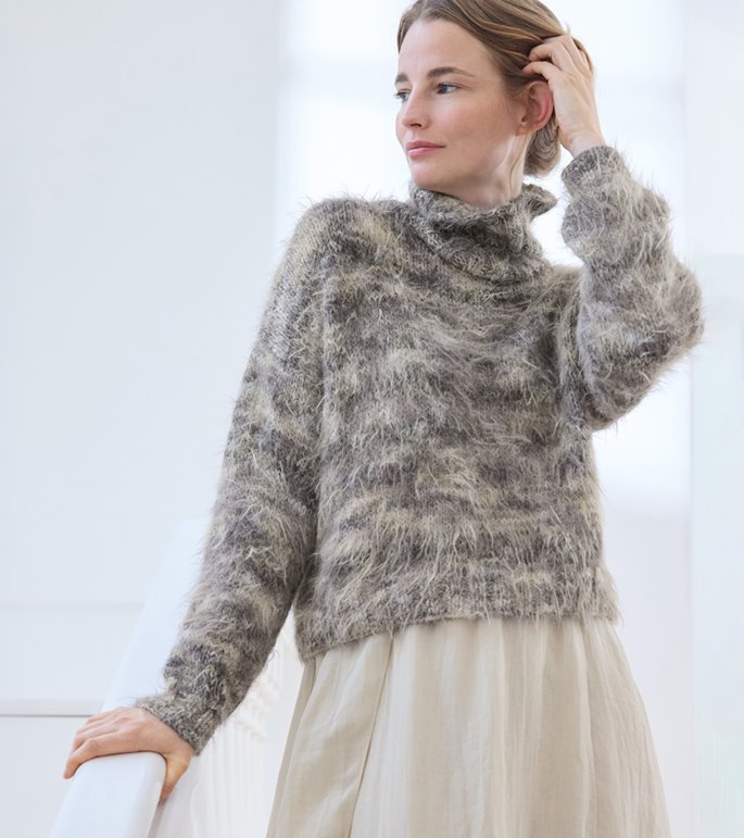 Lana Grossa ROLLKRAGENPULLOVER Basta Stampa