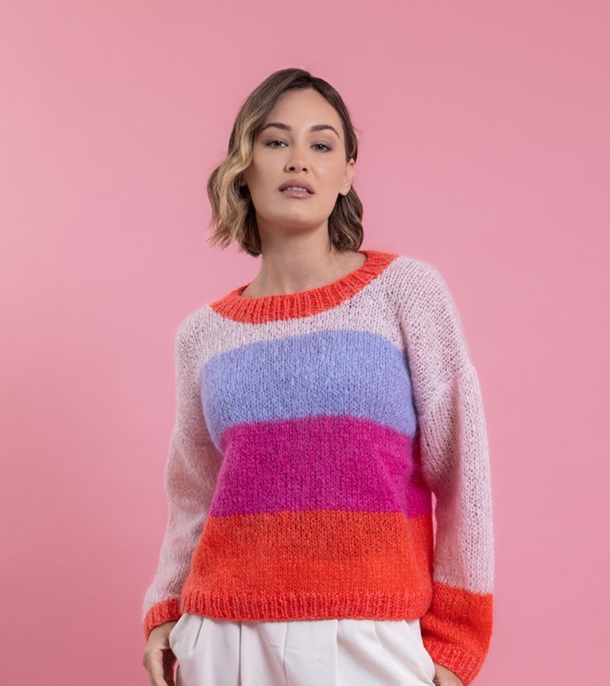 Lana Grossa PULLOVER Mohair Moda & Ecopuno