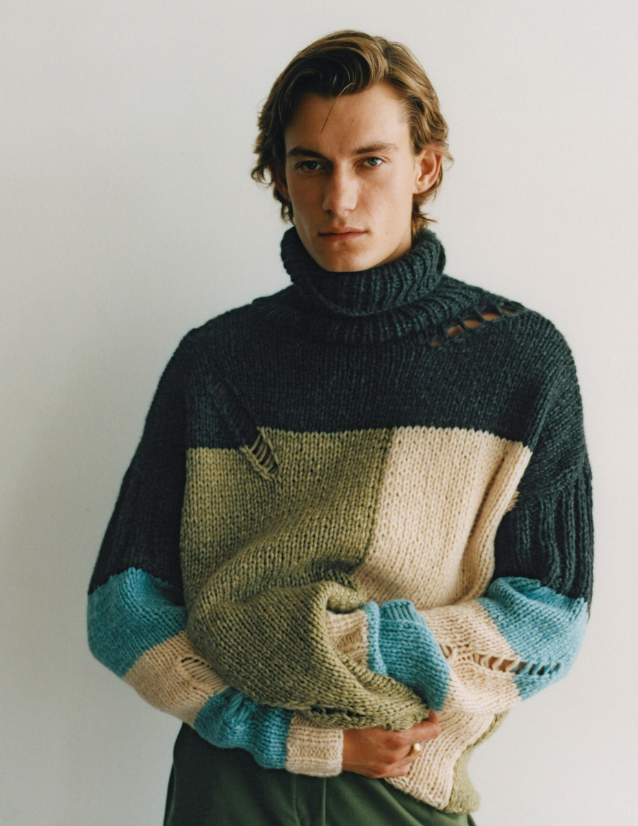 Lana Grossa HERRENPULLOVER Lala Berlin Lovely Cotton