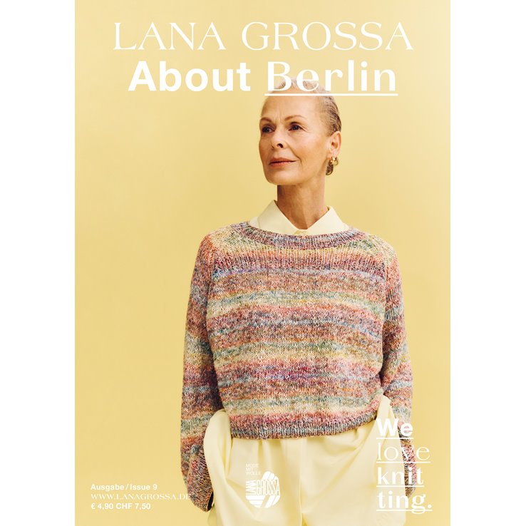 Lana Grossa ABOUT BERLIN No. 9 - Revista alemana + instrucciones en inglés