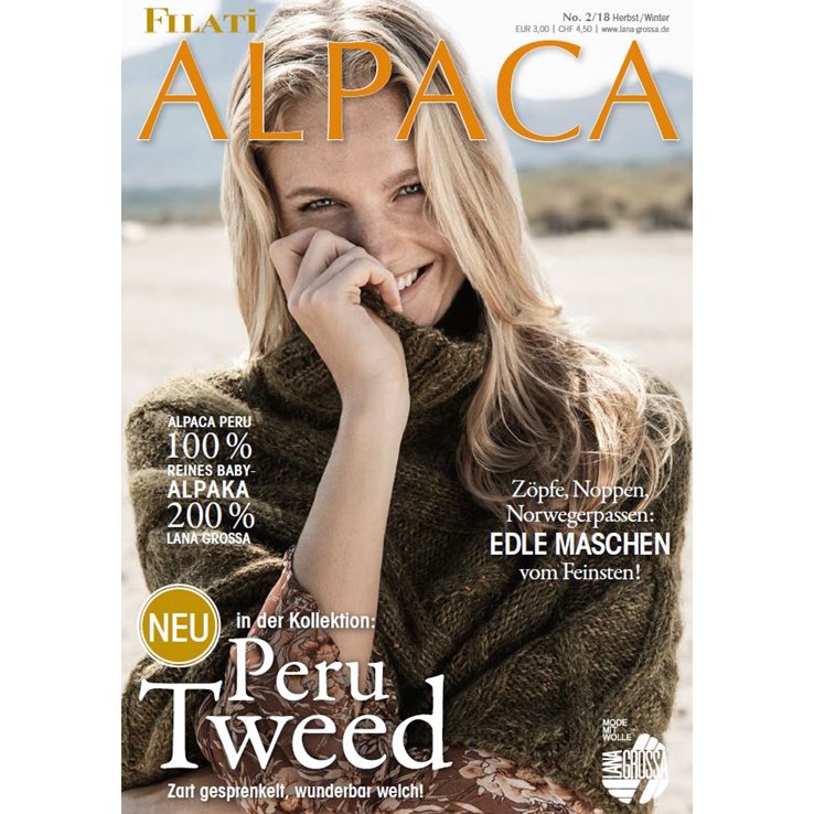 Lana Grossa ALPACA No. 2 - Magazine (DE) + Knitting instructions (EN)