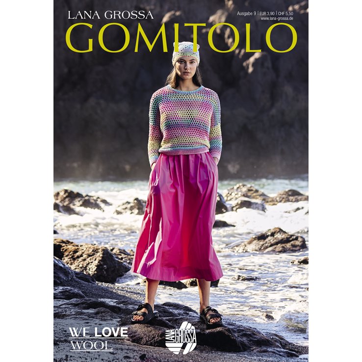 Lana Grossa GOMITOLO No. 9 - Revista alemana + instrucciones en francés