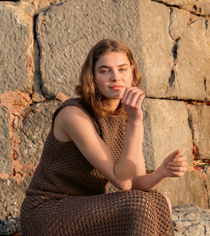 Lana Grossa TOP IM GITTERMUSTER Gioia