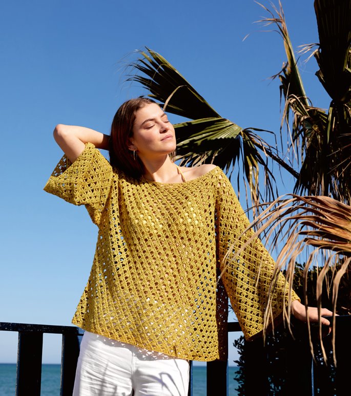 Lana Grossa PULLOVER IM STÄBCHEN-LOCHMUSTER Diversa