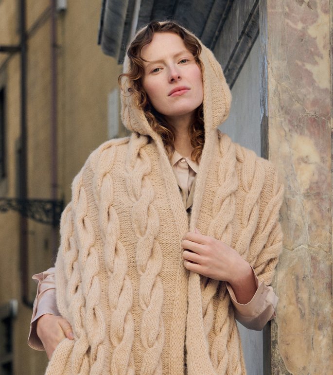 Lana Grossa KAPUZEN-SCHAL Nebbia