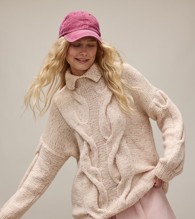 Lana Grossa LONG-SWEATER Ecopuno & Natural Superkid Tweed