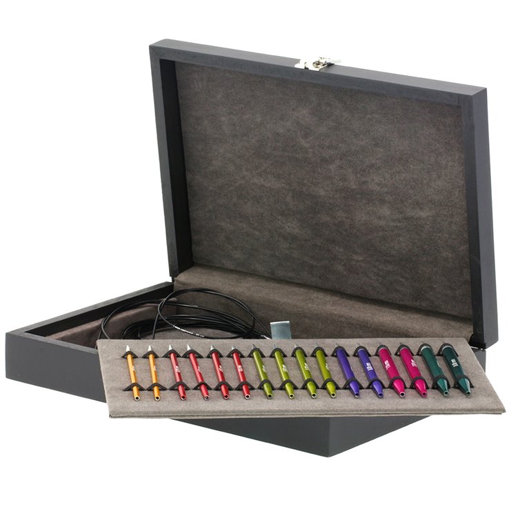 Lana Grossa Conjunto de agujas Aluminium Raqinbow