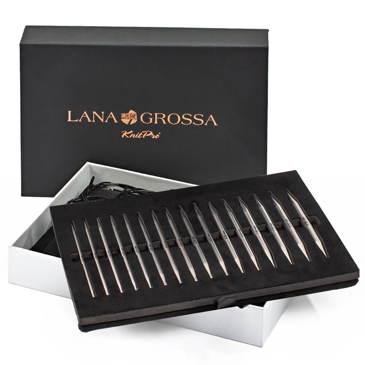 Lana Grossa Conjunto de agujas acero inoxidable