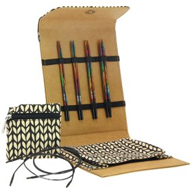 Lana Grossa  Conjunto de agujas diseño de madera Multicolor pequeño (marrón)