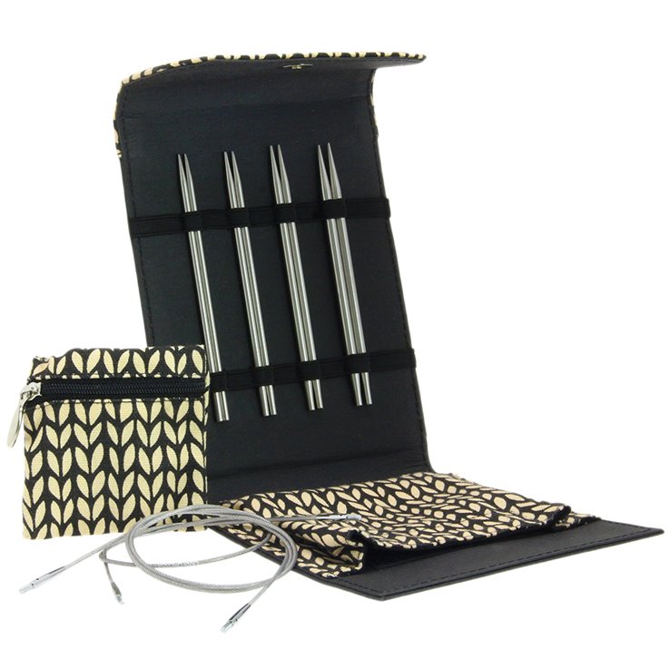 Lana Grossa Conjunto de agujas acero inoxidable pequeño (negro)