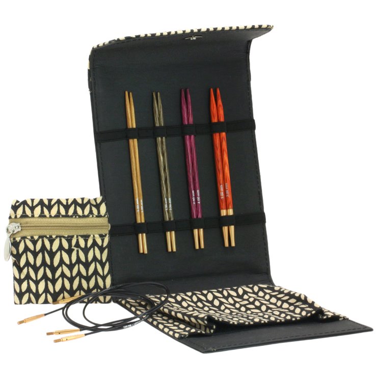 Lana Grossa Conjunto de agujas diseño de madera Signal pequeño (negro)
