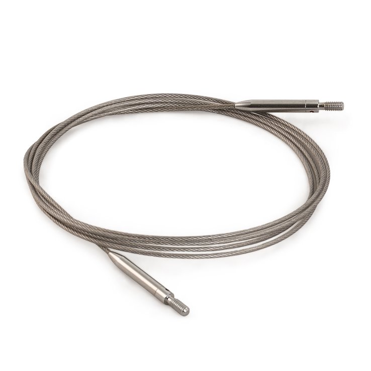 Lana Grossa Cable de aguja de acero fino inoxidable Vario 120 cm rotatorio