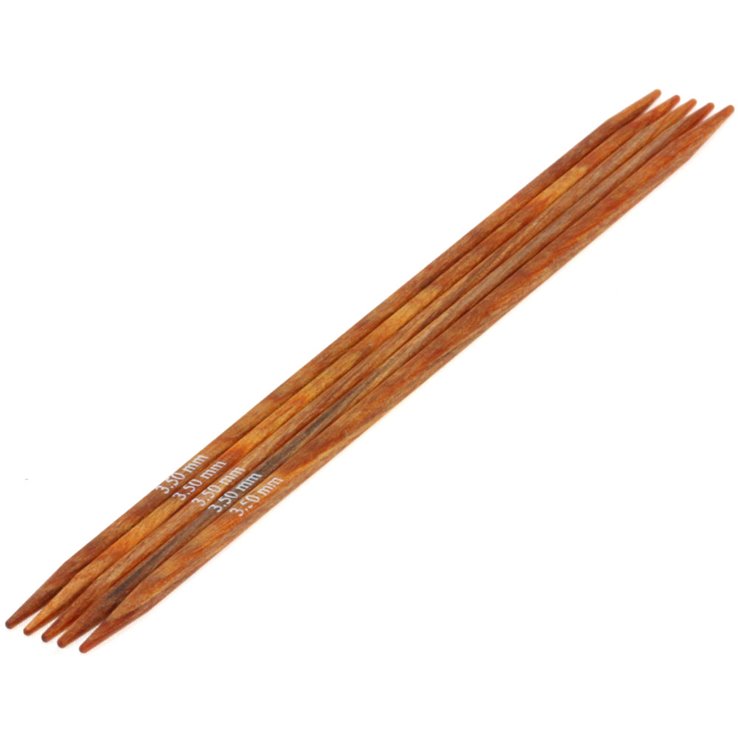 Lana Grossa Juego de agujas diseño de madera Quattro No. 3.5/15cm
