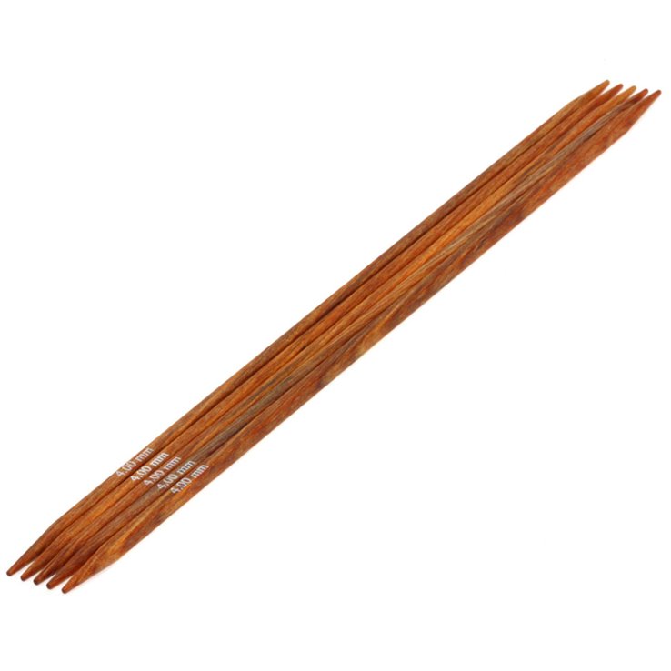 Lana Grossa Juego de agujas diseño de madera Quattro No. 4.0/20cm