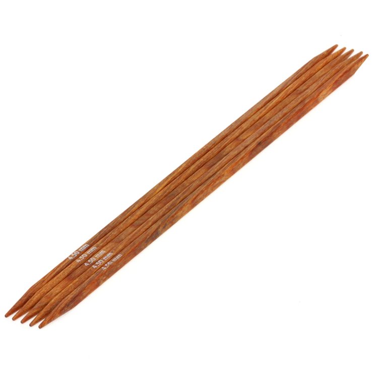 Lana Grossa Juego de agujas diseño de madera Quattro No. 4.5/20cm