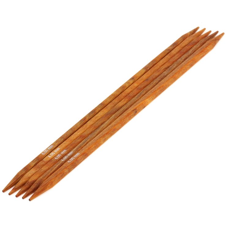 Lana Grossa Juego de agujas diseño de madera Quattro No. 6.0/20cm