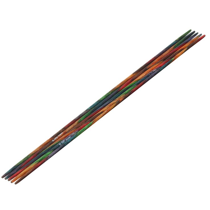 Lana Grossa Juego de agujas diseño de madera Multicolor No. 2,0/15cm